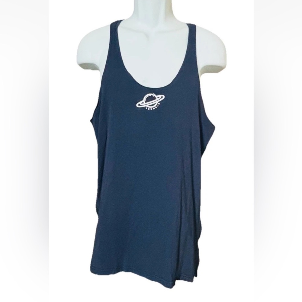 YoungLA #310 Tank Top Shirt Lightweight Navy Blue Mens Size Medium